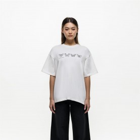 тениска,дамски,тениски,дамски,топове,good,for,nothing,oversized,t,shirt,white,white