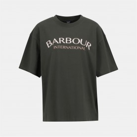 тениска,дамски,топове,barbour,international,women's,b.intense,cali,slim,fit,t,shirt,envy