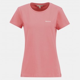Тениска Barbour Saltford Logo T-Shirt - Pink Punch тениска,дамски,топове,barbour,saltford,logo,t,shirt,pink,punch