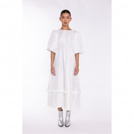 дамски,поли,и,рокли,glamorous,off,white,brocade,tiered,tie,back,midi,dress,white