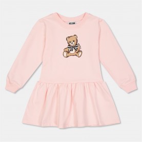 рокля,детски,3/4,панталони,moschino,kids',modern,soft,fabric,jumper,dress,sugar,rose50209