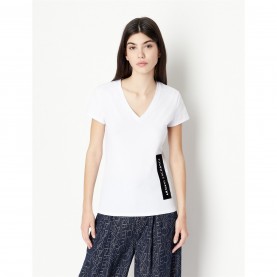 тениска,дамски,топове,armani,exchange,ax,vneck,tee,ld99,optic,white