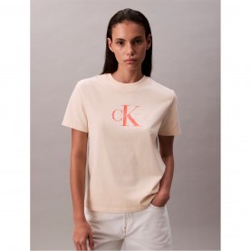 тениска,дамски,топове,calvin,klein,jeans,ckj,monolg,tee,ld53,brazilian,sand