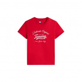 тениска,дамски,топове,tommy,jeans,tj,logo,tee,ld53,red