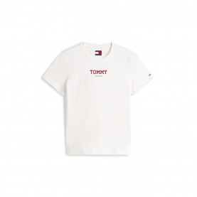 Tommy Jeans Essential Logo Tee - Ecru дамски,топове,tommy,jeans,essential,logo,tee,ecru