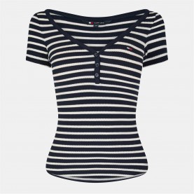 дамски,топове,tommy,jeans,tj,waffle,vnk,t,ld53,navy,stripe