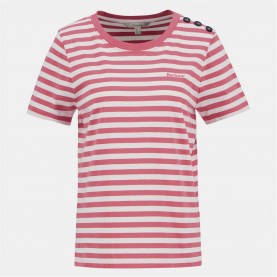тениска,дамски,топове,barbour,women's,b.li,ferryside,t,shirt,pink,cloud
