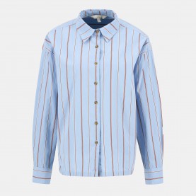 Barbour Saffron Striped Relaxed Shirt - Ice Blue Stripe дамски,ризи,barbour,saffron,striped,relaxed,shirt,ice,blue,stripe