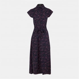 риза,с,къс,ръкав,дамски,ризи,ax,paris,navy,and,pink,printed,short,sleeve,midi,shirt,dress,navy