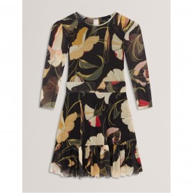 рокля,дамски,поли,и,рокли,ted,baker,ted,mesh,mini,dress,ld54,black
