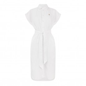 дамска,рокля,дамски,поли,и,рокли,polo,ralph,lauren,womens,shirt,dress,bsr,white