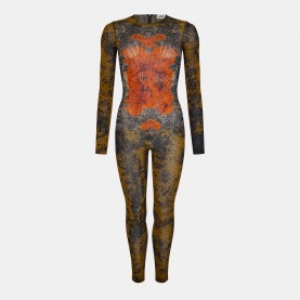 Jean Paul Gaultier Womens Tailored Jumpsuit - BLK/Khaki jean,paul,gaultier,women,s,tailored,jumpsuit,blk,khaki