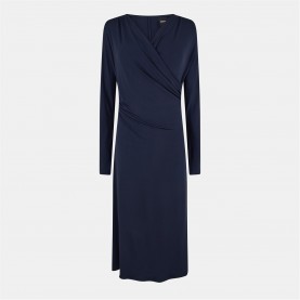 дамска,рокля,дамски,поли,и,рокли,boss,ettita,10263100,01,wrap,dress,womens,dark,blue