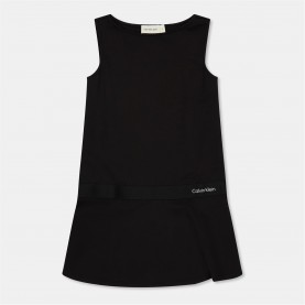Рокля Calvin Klein Jeans CKJ Punto Dress Jn61 - CK Black BEH рокля,детски,3/4,панталони,calvin,klein,jeans,ckj,punto,dress,jn61,ck,black,beh