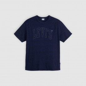 Тениска Levis 1873 T-Shirt Ld99 - Raw Edge Indigo тениска,дамски,топове,levis,1873,t,shirt,ld99,raw,edge,indigo