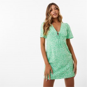 рокля,дамски,поли,и,рокли,jack,wills,cut,out,mini,dress,green,print
