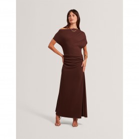 рокля,ted,baker,ted,jsy,midi,dress,ld64,brn,choc