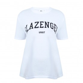 Slazenger Large Logo Tee - White разпродажба,slazenger,дамски,тениски,дамски,топове,slazenger,large,logo,tee,white