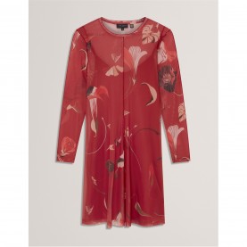 рокля,дамски,поли,и,рокли,ted,baker,ted,print,mini,dress,ld54,red