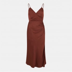 рокля,дамски,поли,и,рокли,french,connection,women's,ennis,satin,slip,dress,20,chocolate