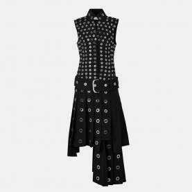 Дамска рокля Off White Womens V-Neck Floor-Length Maxi Dress - Black дамска,рокля,дамски,поли,и,рокли,off,white,women,s,v,neck,floor,length,maxi,dress,black