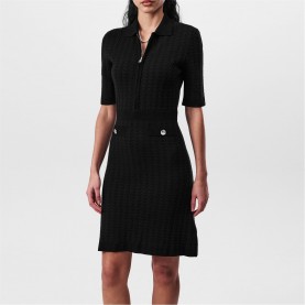 дамска,рокля,дамски,поли,и,рокли,boss,boss,farese,zip,dress,womens,black,001