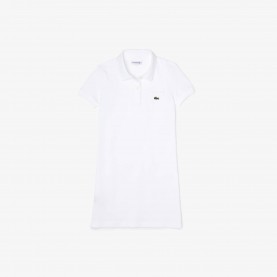 Блуза с яка Lacoste Polo Shirt Dress - White 001 блуза,с,яка,lacoste,polo,shirt,dress,white,001