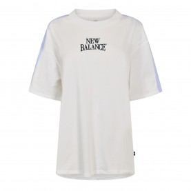 Тениска New Balance NBLS Heritage OS Tee Ld62 - White тениска,дамски,тениски,дамски,топове,дамски,горнища,размер+,дамски,облекла,размер,new,balance,nbls,heritage,os,tee,ld62,white