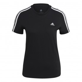 дамска,тениска,разпродажба,adidas,дамски,тениски,дамски,топове,дамски,горнища,размер+,adidas,essentials,3,stripe,t,shirt,womens,black,black,wht