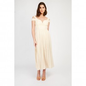Дамска рокля Little Mistress Womens Maxi Dress - Cream дамска,рокля,дамски,поли,и,рокли,little,mistress,women,s,maxi,dress,cream