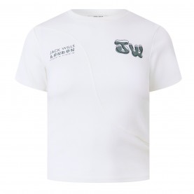 тениска,дамски,тениски,дамски,топове,jack,wills,jw,splice,tee,ld44,vintage,white