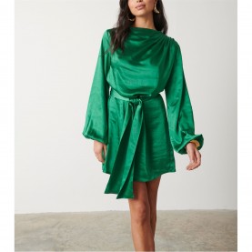 рокля,дамски,поли,и,рокли,pretty,lavish,women's,maya,mini,dress,emerald