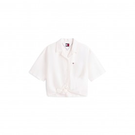риза,дамски,ризи,tommy,jeans,women's,short,sleeve,plain,shirt,ecru