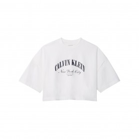 Calvin Klein Jeans CKJ Crp Boxy H T Ld62 - Bright White дамски,топове,calvin,klein,jeans,ckj,crp,boxy,h,t,ld62,bright,white