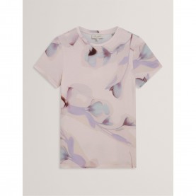 дамска,тениска,ted,baker,women,s,printed,slim,fit,t,shirt,pink