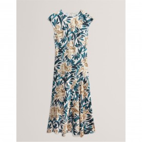 дамски,поли,и,рокли,ted,baker,ted,print,sless,dres,ld61,cream