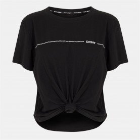 тениска,дамски,топове,dkny,logo,tee,ld99,black