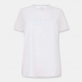 тениска,дамски,топове,dkny,logo,tee,ld99,sand