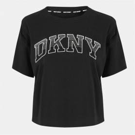 тениска,дамски,топове,dkny,logo,tee,ld99,blk,wht,slv