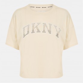 тениска,дамски,топове,dkny,logo,tee,ld99,ltct,kh,wt,blkn