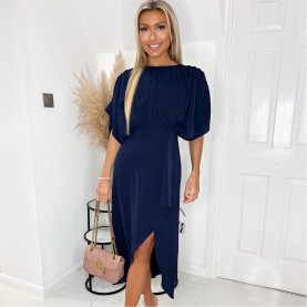 пола,дамски,поли,и,рокли,ax,paris,batwing,top,wrap,skirt,midi,dress,navy