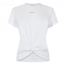 тениска,дамски,топове,dkny,dkny,stud,logo,tee,ld00,white