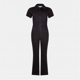 GOOD AMERICAN Women's Bootcut Jumpsuit - Black001 дамски,летни,гащеризони,good,american,women's,bootcut,jumpsuit,black001