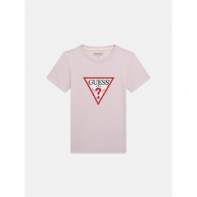 Тениска Guess Triangle Logo T-Shirt - SMR LILAC S40R тениска,дамски,топове,guess,triangle,logo,t,shirt,smr,lilac,s40r