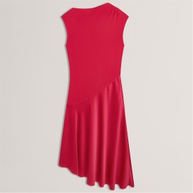 рокля,дамски,поли,и,рокли,ted,baker,ted,baker,asymmetric,satin,panel,midi,dress,brt,pink