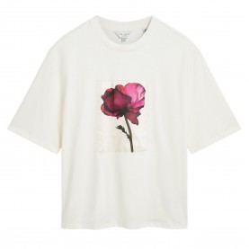 тениска,ted,baker,floral,graphic,soft,touch,fitted,t,shirt,ivory