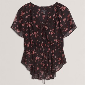 дамски,тениски,дамски,топове,дамски,горнища,размер+,дамски,облекла,размер,ted,baker,ted,baker,soft,woven,peplum,top,black