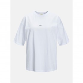Дамска тениска JJXX Loose Logo T-Shirt Ladies - Bright White дамска,тениска,дамски,тениски,дамски,топове,дамски,горнища,размер+,дамски,облекла,размер,jjxx,loose,logo,t,shirt,ladies,bright,white