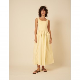 рокля,дамски,поли,и,рокли,nobodys,child,colorado,midi,dress,yellow