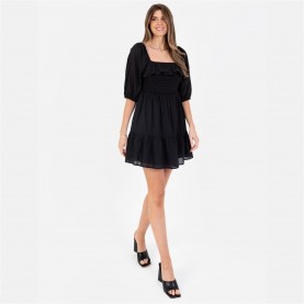 рокля,дамски,поли,и,рокли,lovedrobe,lovedro,smock,dress,ld99,black